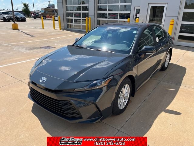 2026 Toyota Camry LE in Underground — front three-quarter view