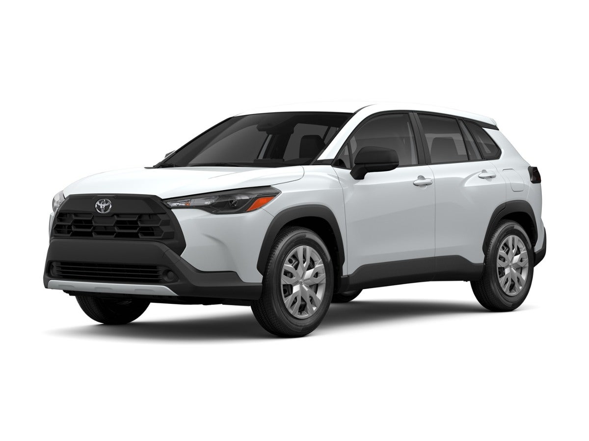 2026 Toyota Corolla Cross L in Wind Chill Pearl — front three-quarter view