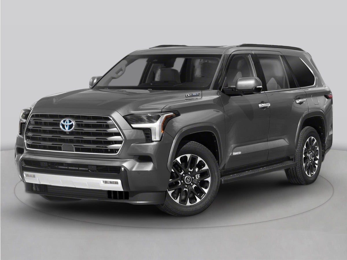 2026 Toyota Sequoia Limited in Lunar Rock — front three-quarter view