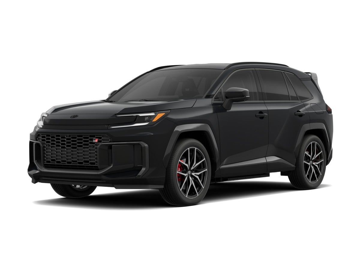 2026 Toyota RAV4 Plug-In Hybrid GR Sport in Red — front three-quarter view