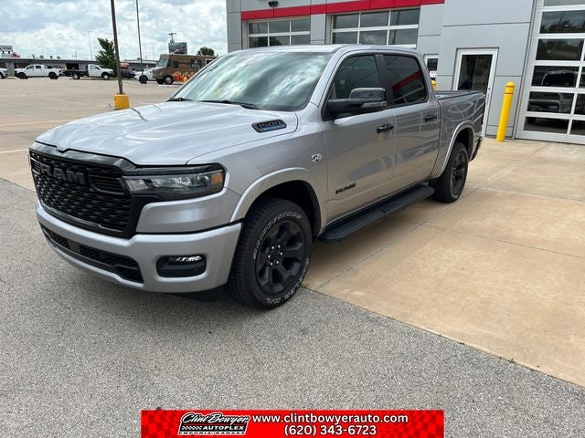2026 RAM 1500 Big Horn/Lone Star in Billet Silver Metallic Clear-Coat Exterior Paint — front three-quarter view