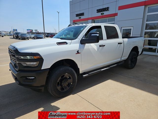 2026 RAM 3500 Tradesman in Bright White Clear-Coat Exterior Paint — front three-quarter view
