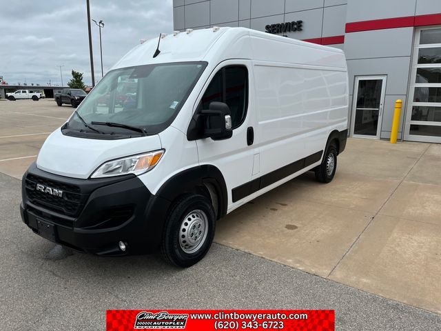 2025 RAM Promaster High Roof in Bright White Clearcoat — front three-quarter view