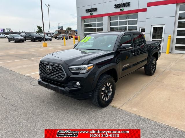 2023 Toyota Tacoma TRD Off-Road V6 in Black — front three-quarter view